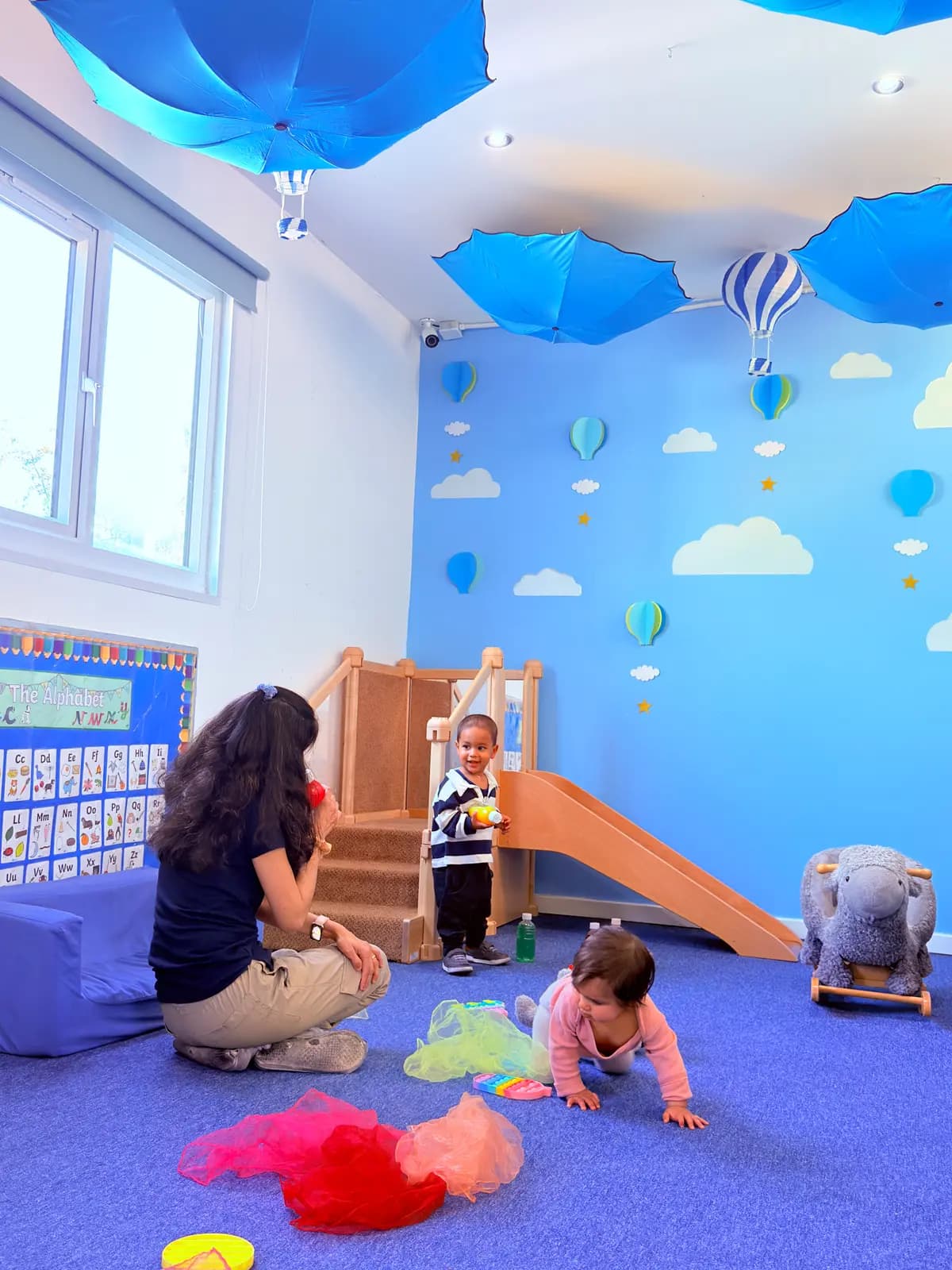 Calm, prepared Montessori classroom at Blue Nest Montessori Harrow