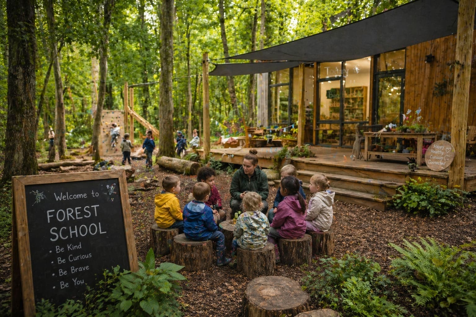 Forest school charity day at Blue Nest